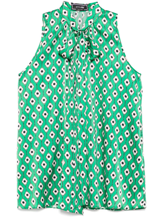 Floral-Print Blouse