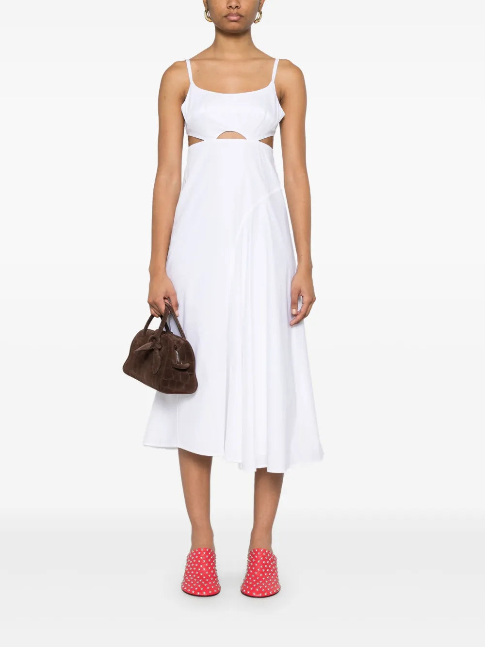 Cut-Out Detail Midi Dress