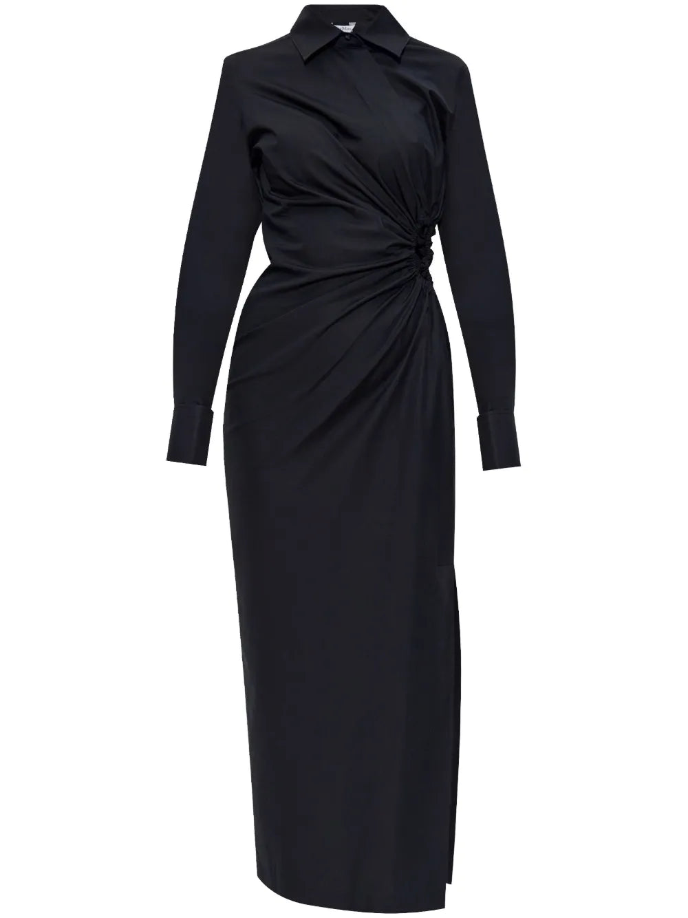 Draped-Detailing Midi Dress