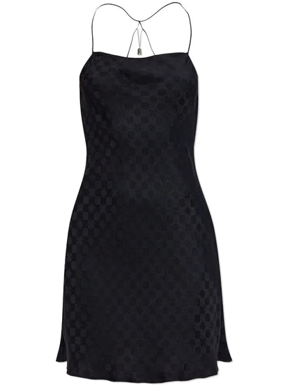 Monogram-Pattern Mini Dress