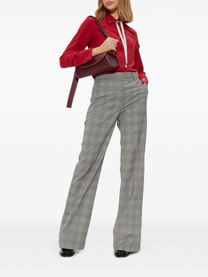 Virgin Wool Straight-Leg Trousers