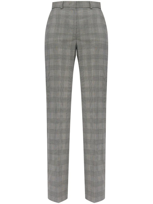 Virgin Wool Straight-Leg Trousers