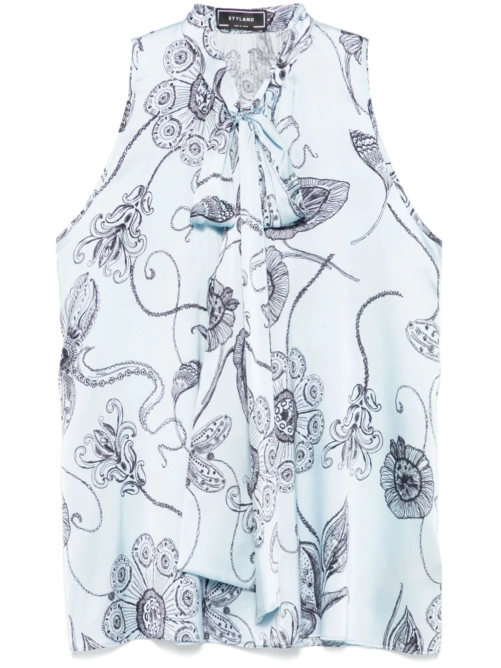 Floral-Print Blouse