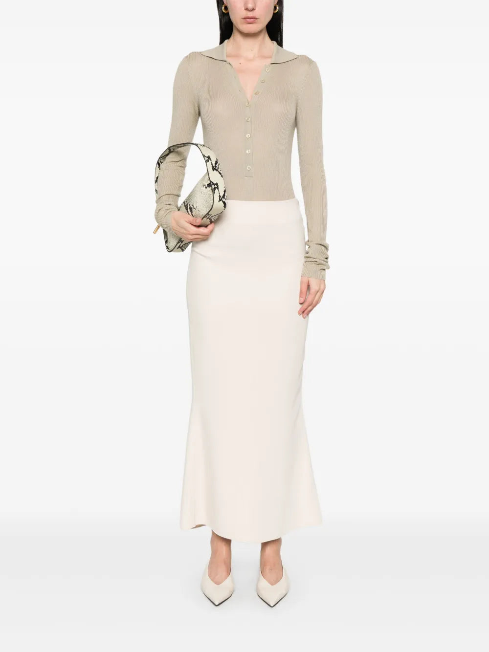 Crepe Maxi Skirt