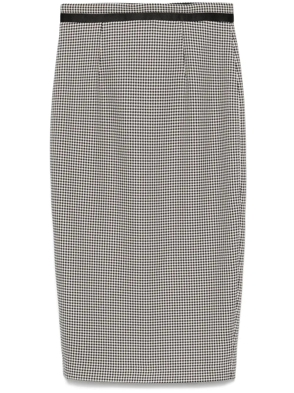 Houndstooth Midi Skirt
