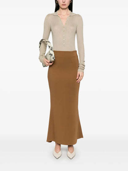 Crepe Maxi Skirt