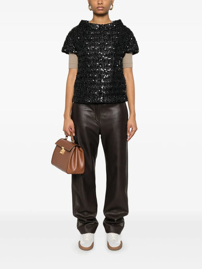 Sequinned Puffer Jacket