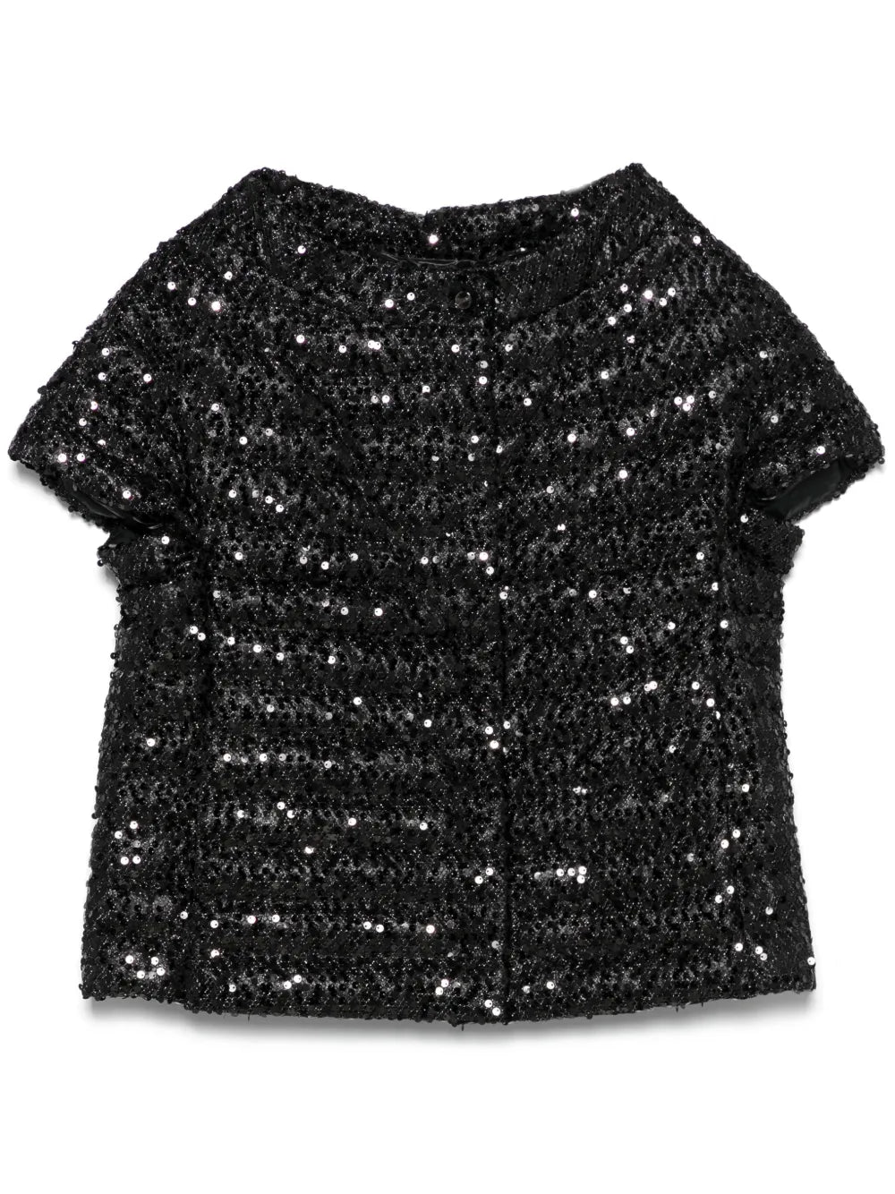 Sequinned Puffer Jacket