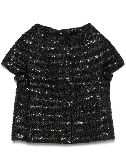 Sequinned Puffer Jacket