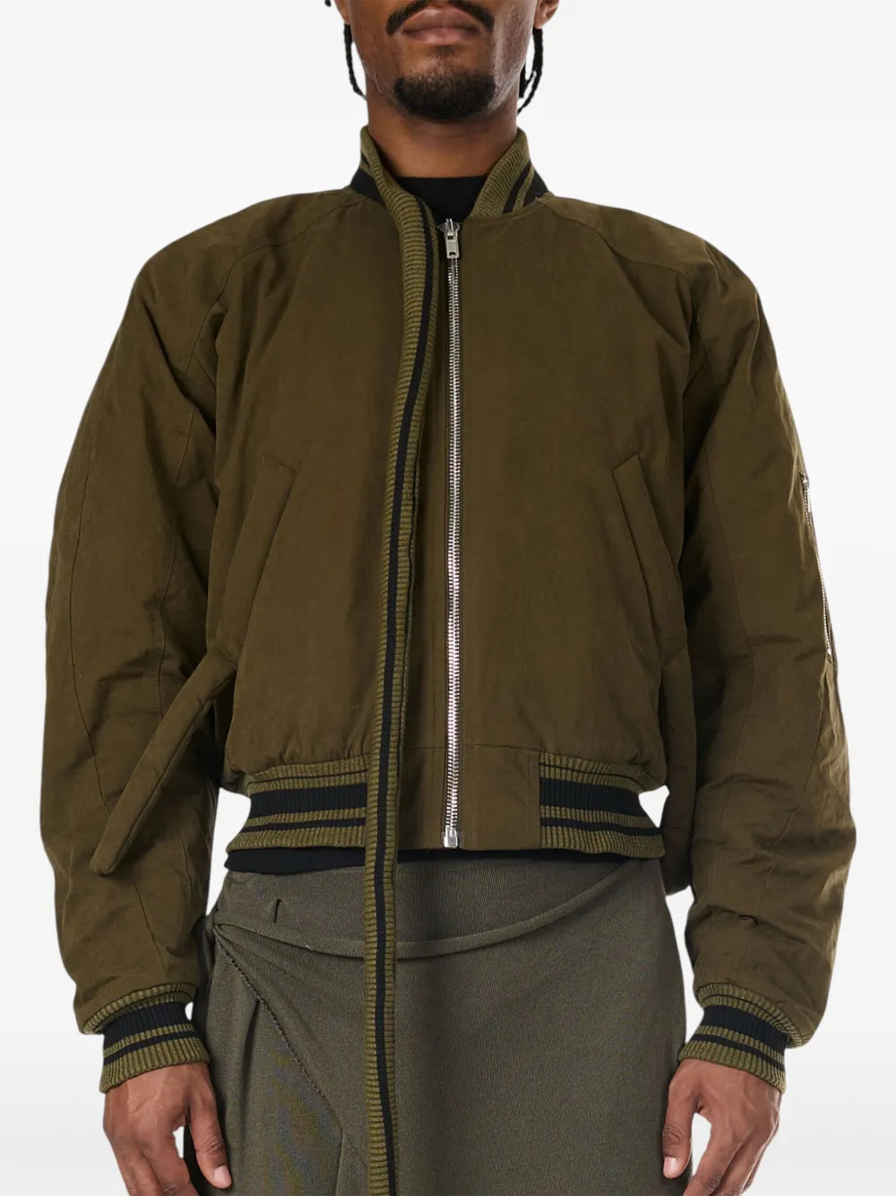 Cotton-Blend Bomber Jacket