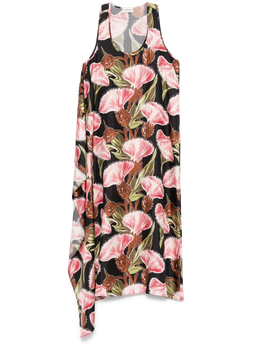Silk Midi Dress