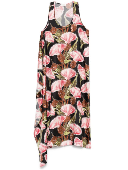 Silk Midi Dress