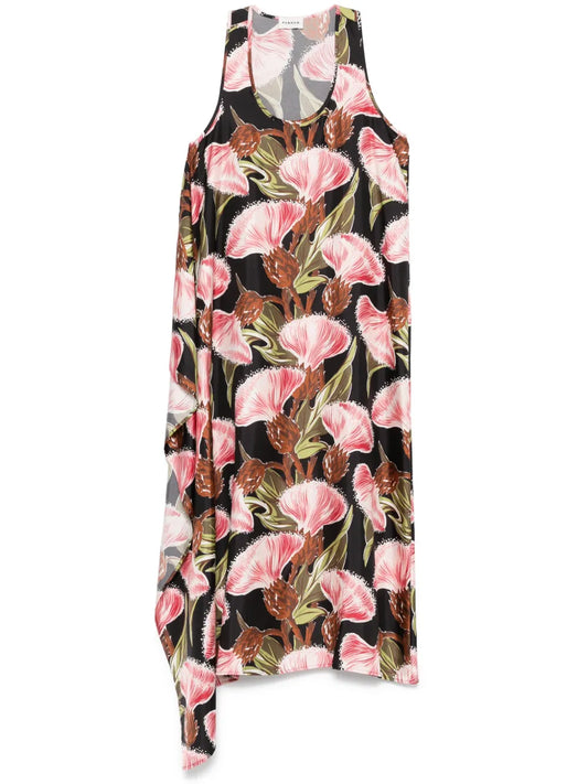 Silk Midi Dress