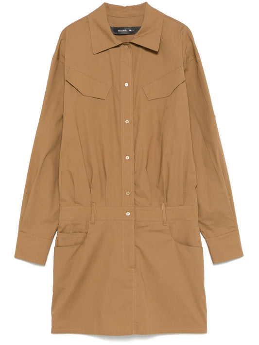 Poplin Midi Dress