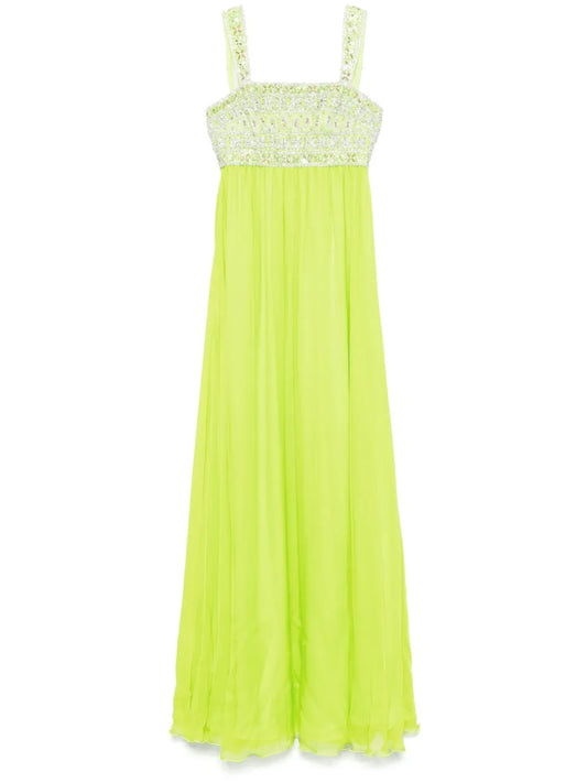 Crystal-Embellished Maxi Dress