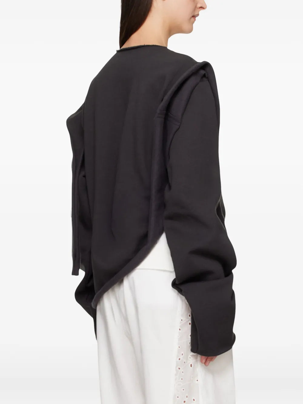 Asymmetric Graphic-Printed Top