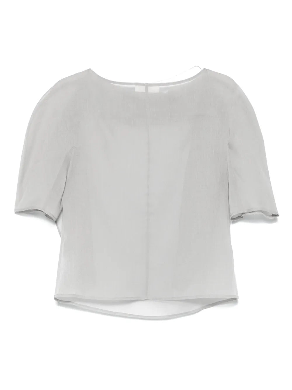 Knotted-Collar Blouse