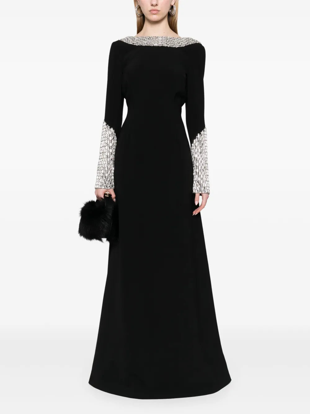 Crystal-Embellished Gown