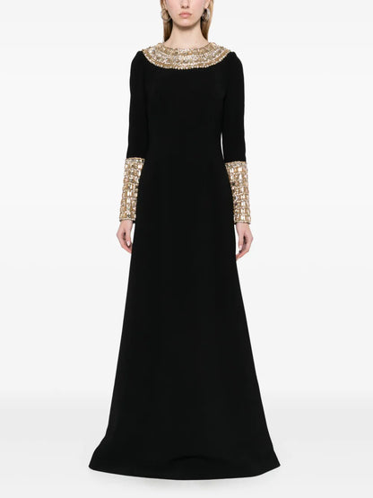 Crystal-Embellished Gown