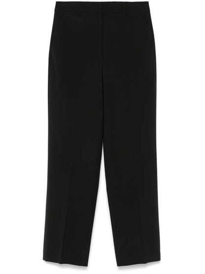 High-Waisted Straight-Leg Trousers