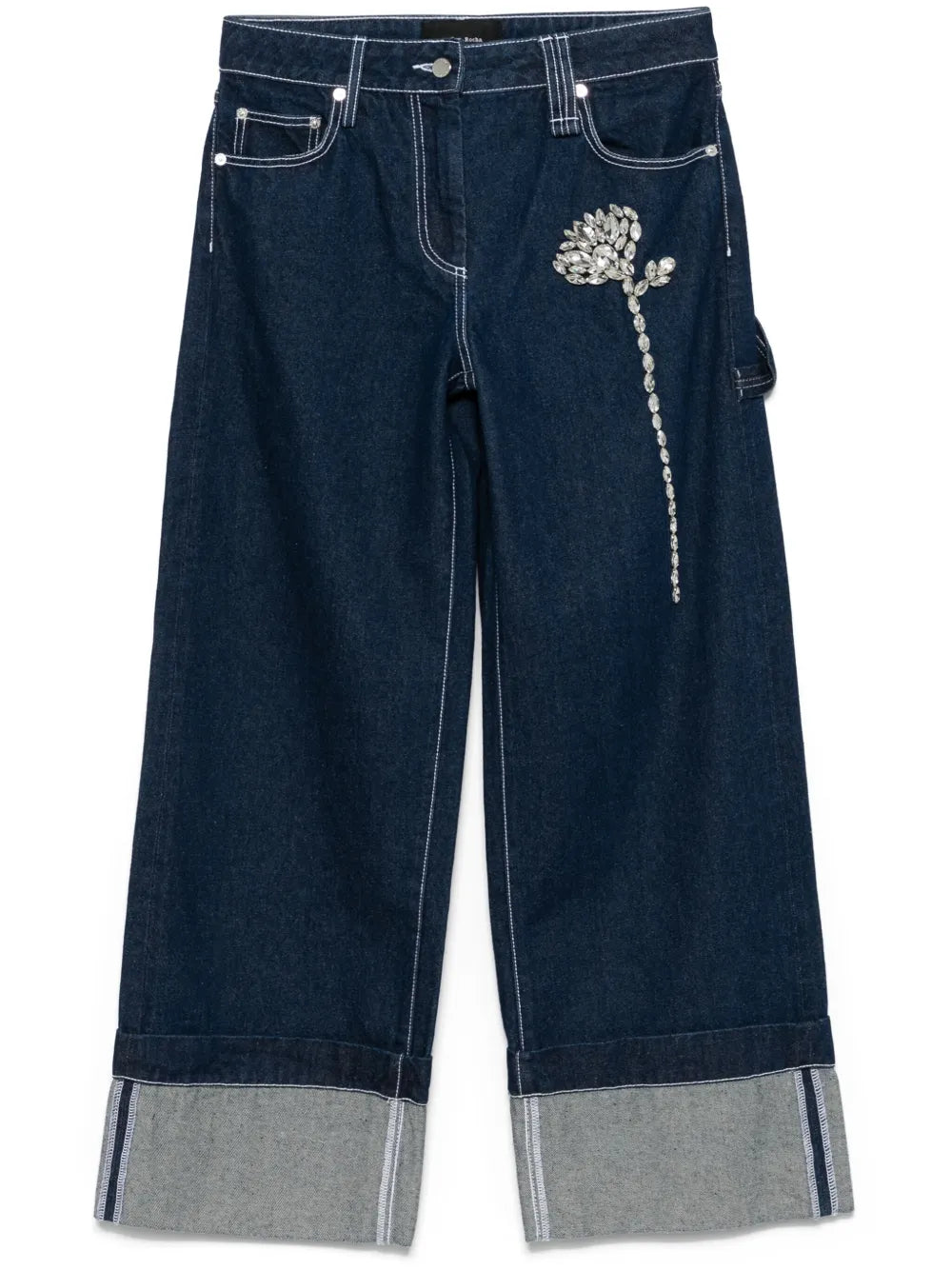 Embellished Carnation Jeans
