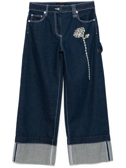 Embellished Carnation Jeans