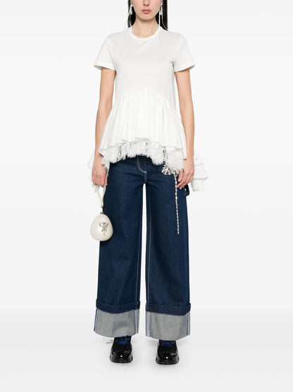 Embellished Carnation Jeans