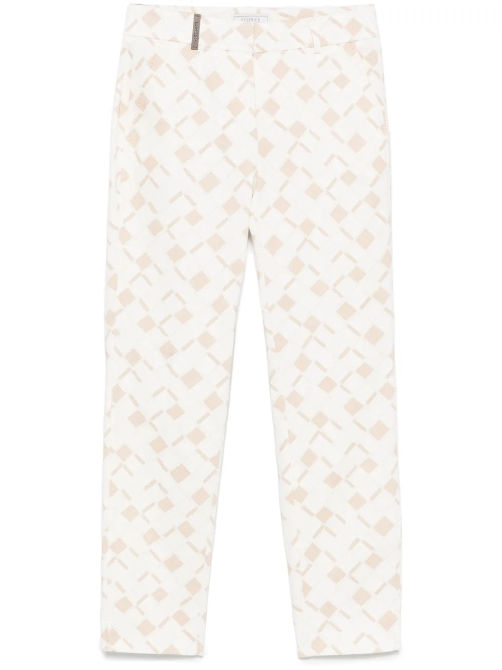 Geometric-Print Trousers