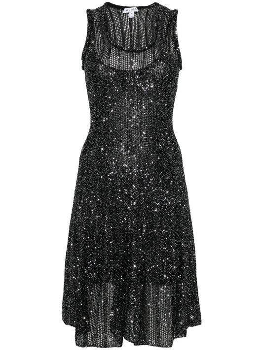 Sequinned Midi Dress
