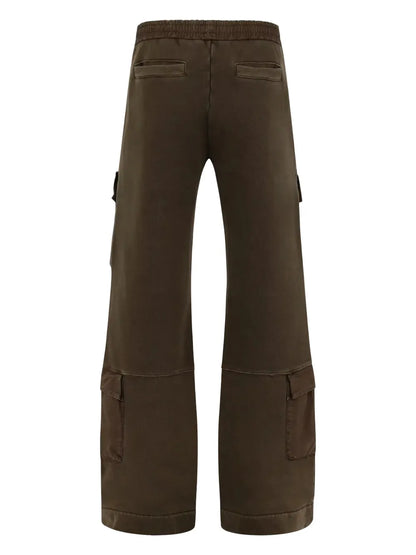 Cargo-Detail Wide-Leg Trousers