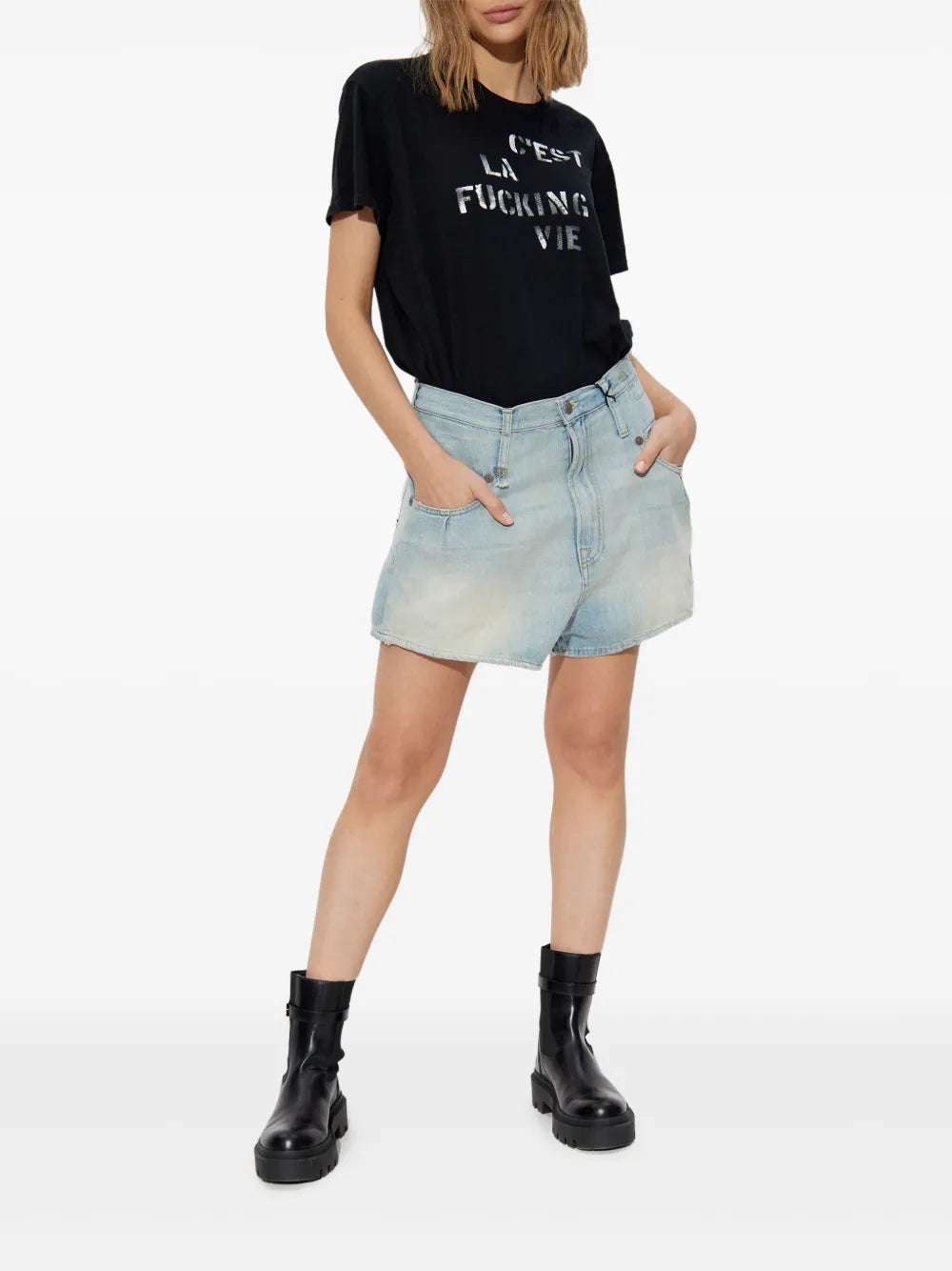 Slogan-Print T-Shirt