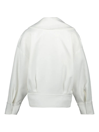 Collar-Detail Cropped Jacket