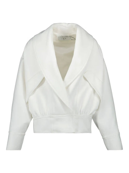 Collar-Detail Cropped Jacket