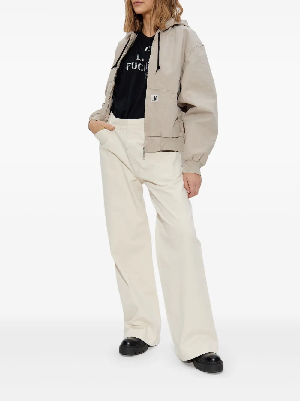 Rear-Drawstring Trousers