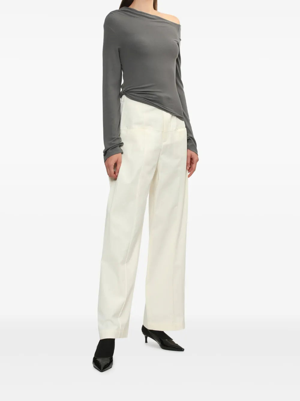 Asymmetric-Neck Top
