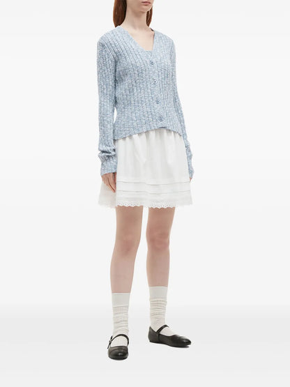 Wide-Ribbed Cardigan