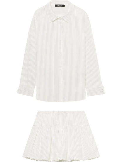 Striped Shirt Set