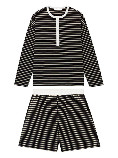 Striped Shorts Set