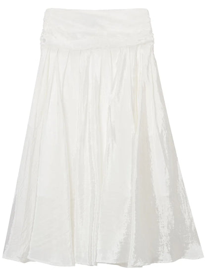 Pleated Midi Skirt