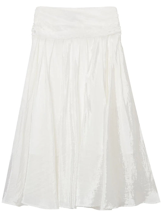 Pleated Midi Skirt