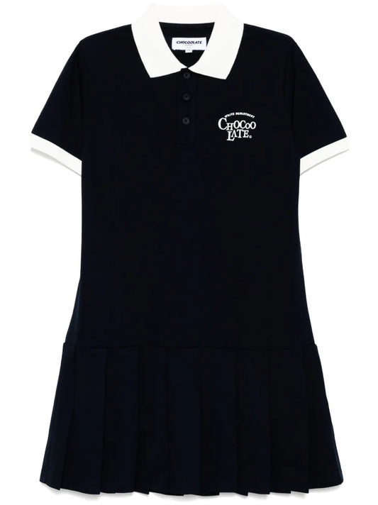 Logo-Embroidered Dress