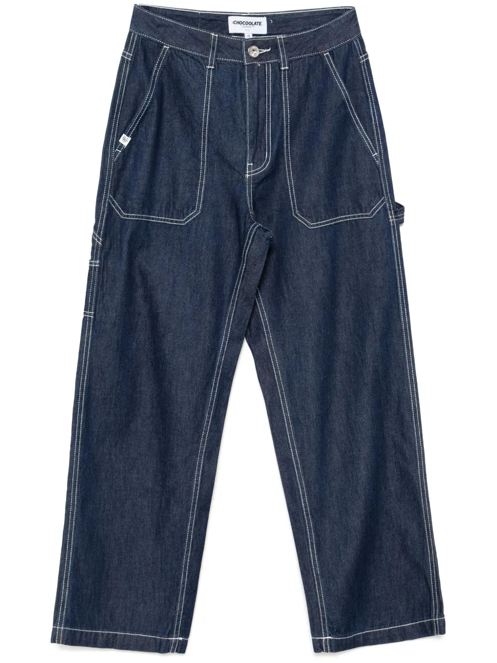 Wide-Leg Work Jeans