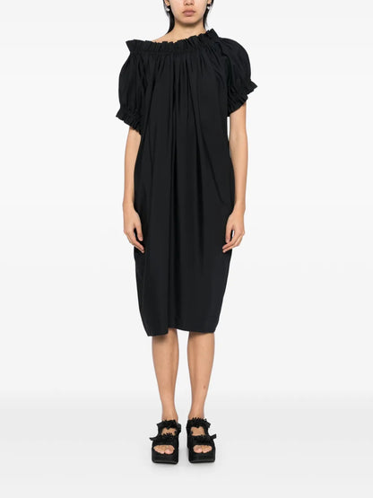 Gathered Ruffle Dress