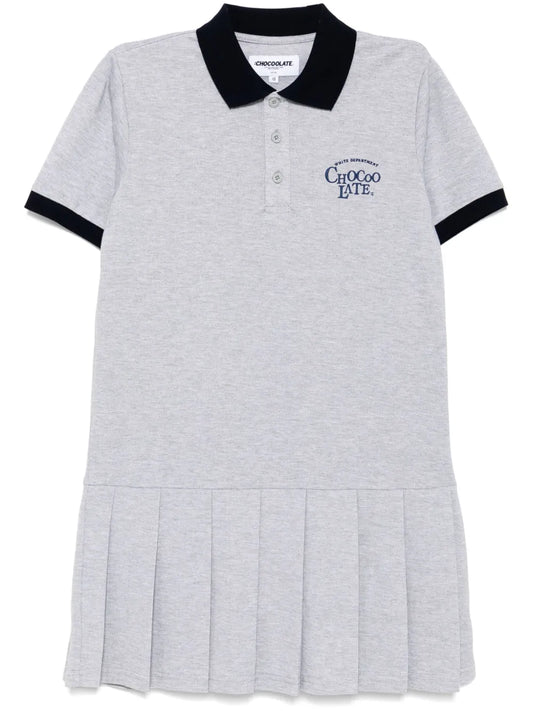 Logo-Embroidered Dress