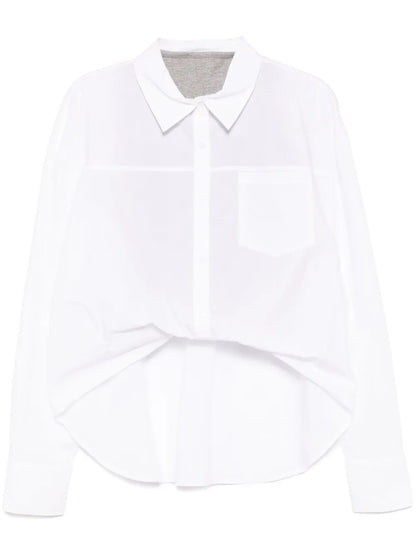 Asymmetric Tuck Shirt
