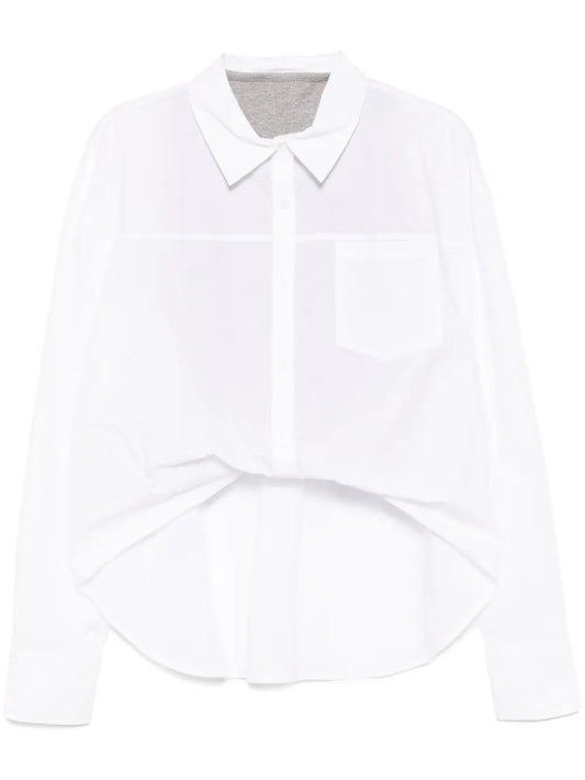 Asymmetric Tuck Shirt