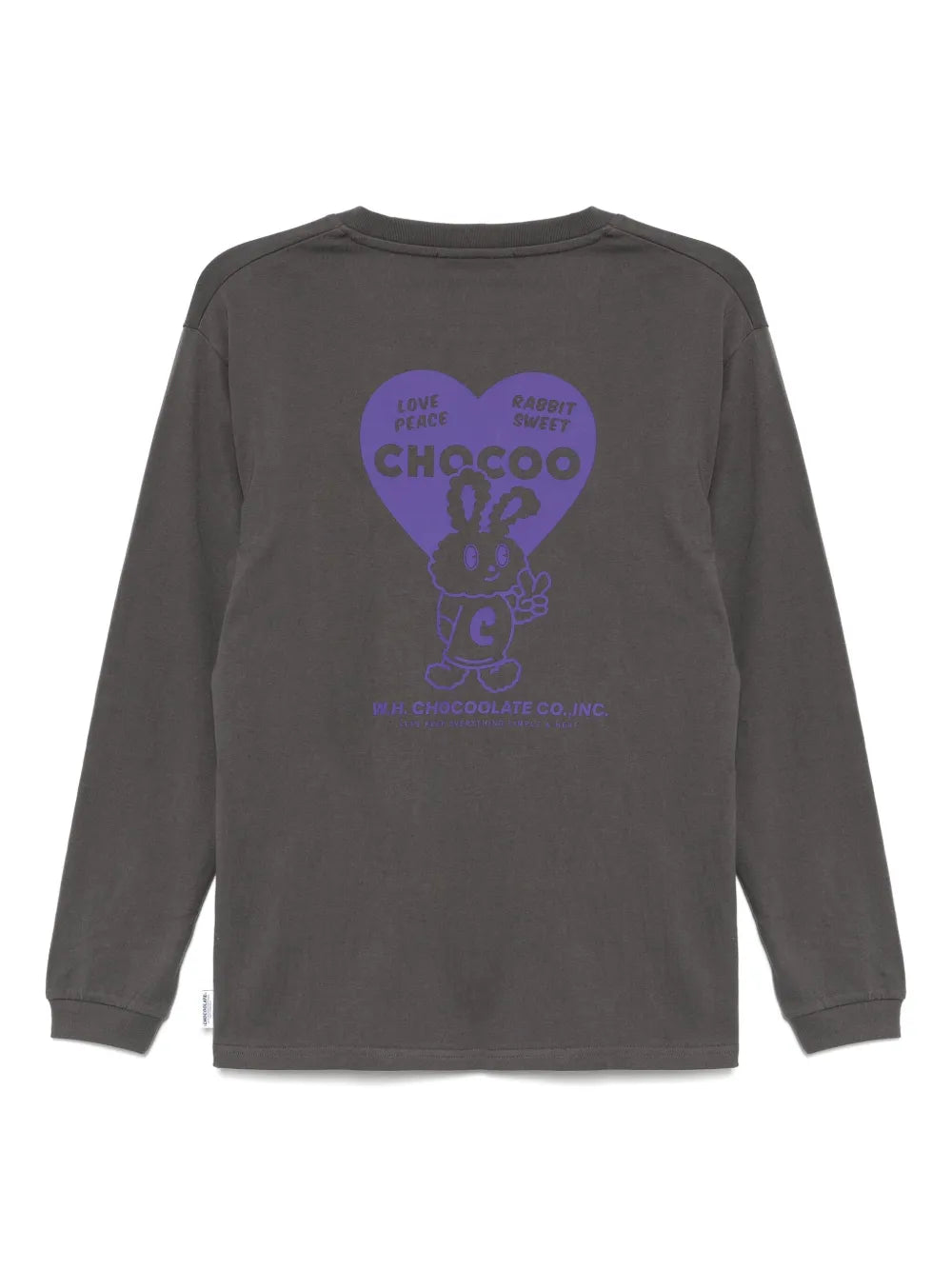 Rabbit Graphic Long-Sleeved T-Shirt