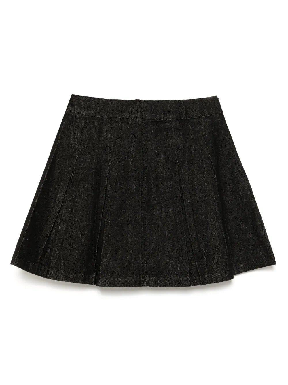 Denim Pleated Skirt