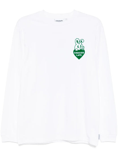 Rabbit Graphic Long-Sleeved T-Shirt