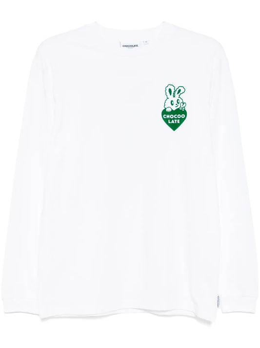 Rabbit Graphic Long-Sleeved T-Shirt